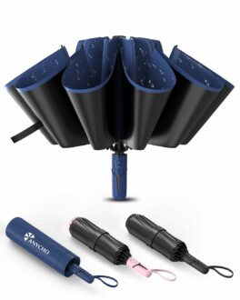 Compact Reverse Folding Umbrella - Windproof & Waterproof