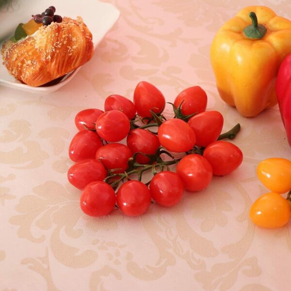 Realistic Artificial Green and Red Peppers for Home Decor - Image 3