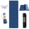 6mm Thick TPE Yoga Mat with Carry Bag & Strap - Blue