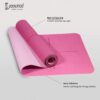 Premium 6 MM Non-Slip TPE Yoga Mat with Carry Bag - 183CM x 61CM