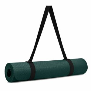 Eco-Friendly 4mm Yoga Mat with Carry Strap for Home & Outdoor