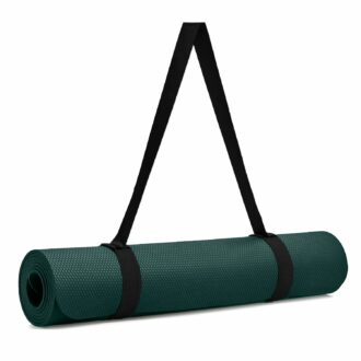 Eco-Friendly 4mm Yoga Mat with Carry Strap for Home & Outdoor
