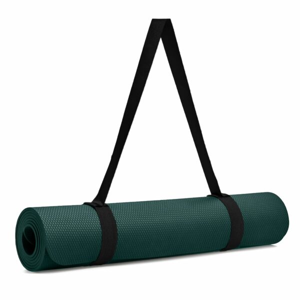 Eco-Friendly 4mm Yoga Mat with Carry Strap for Home & Outdoor