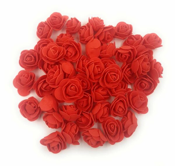 50 Pcs Small Artificial Foam Rose Flowers for DIY Crafts & Decor - Image 4