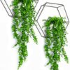 Set of 2 Eucalyptus Style Hanging Artificial Plants - Indoor Decor