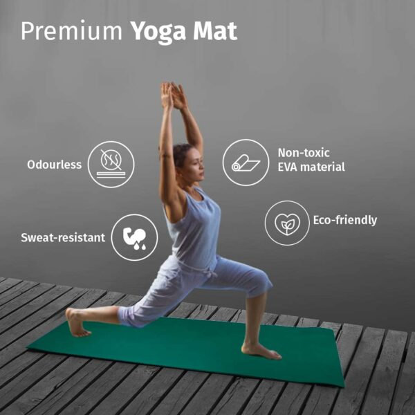 Eco-Friendly 4mm Yoga Mat with Carry Strap for Home & Outdoor - Image 6
