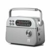 Retro Solar-Powered MP3 Player & 3-Band Radio with Bluetooth