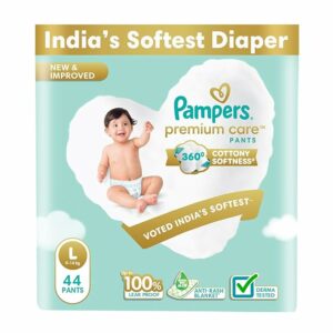 Premium Care Pant Style Baby Diapers - Large (44 Count)