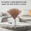 3 Pcs Faux Pampas Grass - Artificial Flowers for Home Decor