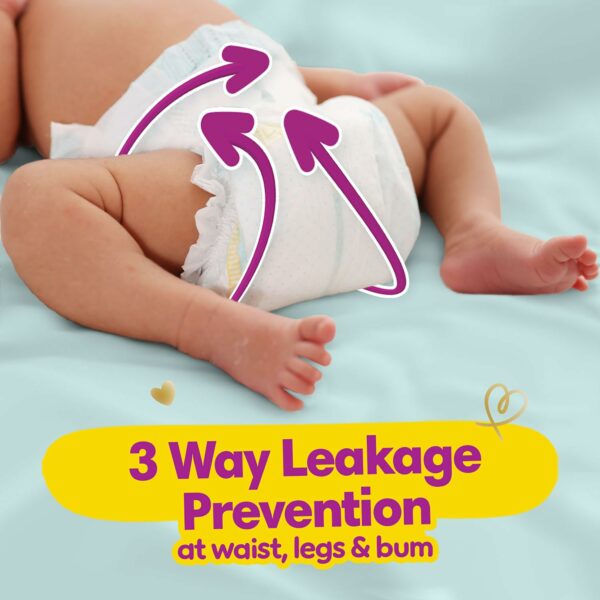 Active Baby Taped Diapers, NB/XS Size, 72 Count, 5 Star Protection - Image 2