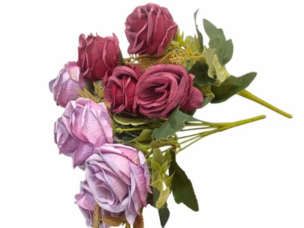 2 Pcs Artificial Rose Flowers Bunch for Home Decoration - Image 5