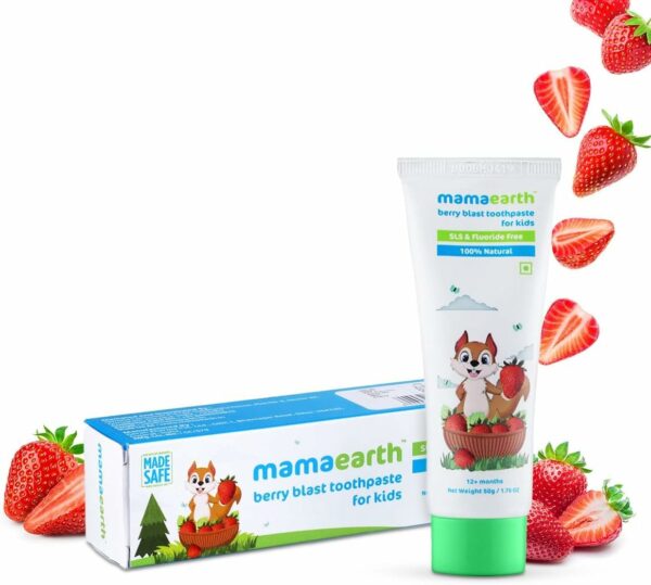 Natural Berry Blast Kids Toothpaste - Fluoride & SLS Free - Image 4