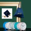 Silent Analog Alarm Clock with Night Light - 5 Colors