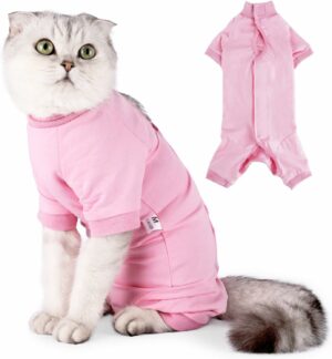 Cat Recovery Suit for Male & Female, Size L, Pink