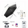 Compact Mini Travel Umbrella with Ring Handle - UV Protection