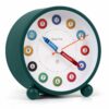 Silent Analog Table Alarm Clock with Night Light - Multicolor Design for Home & Office