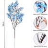 Artificial Baby's Breath Gypsophila Flower Bunch - Blue, Perfect for Weddings & Home Decor