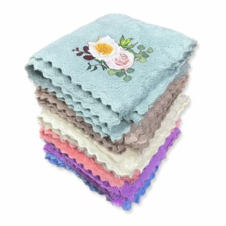 Microfiber Face Towels - Pack of 12 Soft & Absorbent 25x25 CM