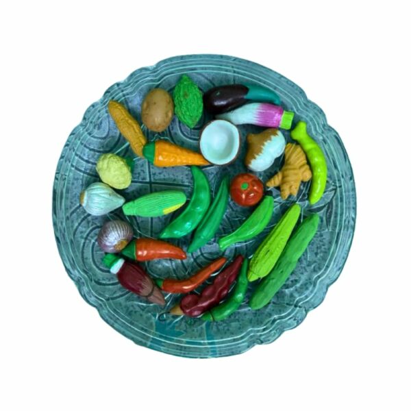 24-Piece Terracotta Miniature Vegetables & Fruits Set for Home Decor - Image 4