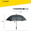 54-Inch Auto Open Umbrella for 2-4 People with UV Protection