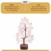 Handmade Agate Gemstone Bonsai Money Tree - 10in, 300 Beads