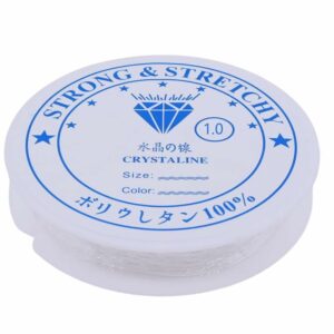 10M Clear Stretchy Elastic Cord - 1.0mm for Jewelry Making