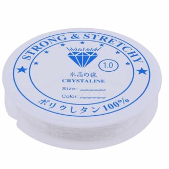 10M Clear Stretchy Elastic Cord - 1.0mm for Jewelry Making