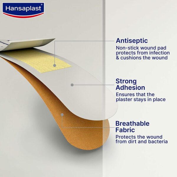 Antiseptic Regular Bandage for Cuts & Wounds - 100 Strips - Image 3
