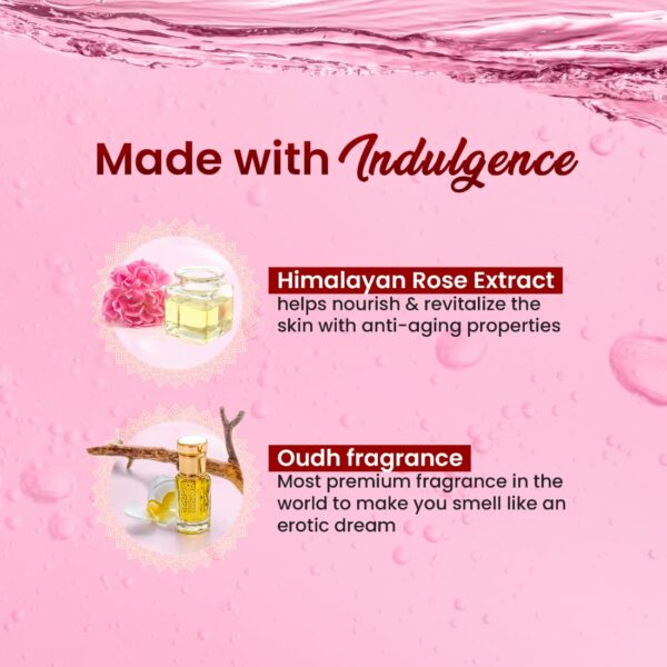 Dabur Gulabari Shower Gel - Himalayan Rose & Oudh 250ml - Image 3
