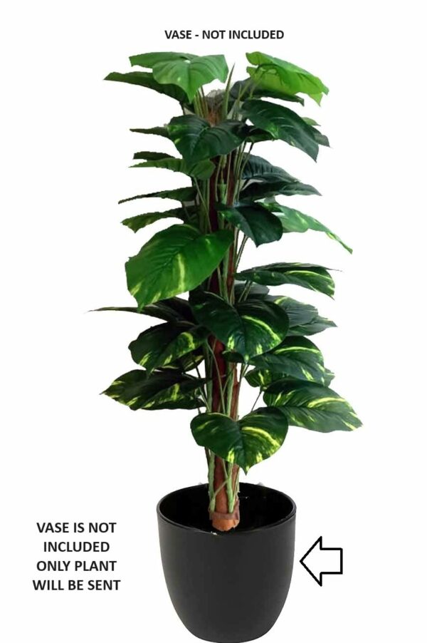 5Ft Realistic Indoor Artificial Money Plant Tree - No Vase - Image 4