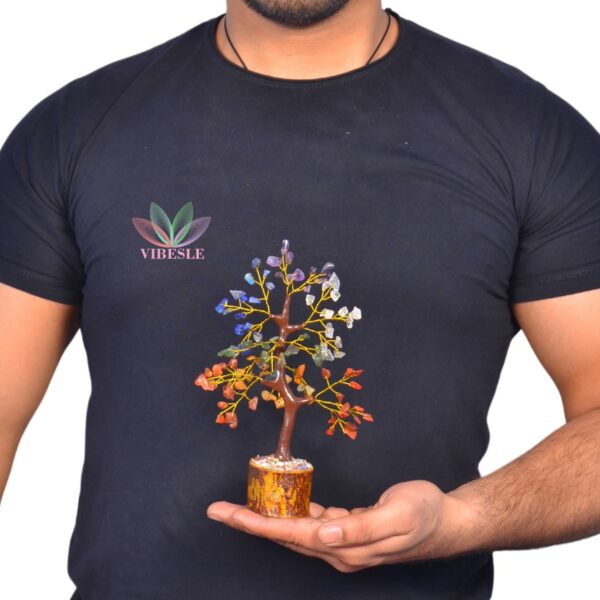 7 Chakra Crystal Tree - Feng Shui Bonsai Gemstone Decor - Image 3