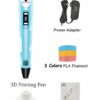 3D Printing Pen with LCD Display & 30m Filaments - Safe & Easy to Use