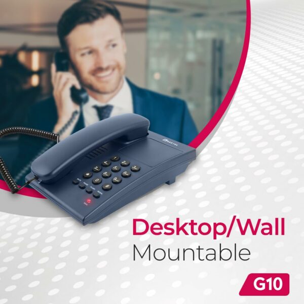 Beetel G10 Corded Landline Phone with Ringer LED & Volume Control - Image 3