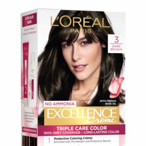 Permanent Dark Brown Hair Color with Pro-Keratin, 72ml