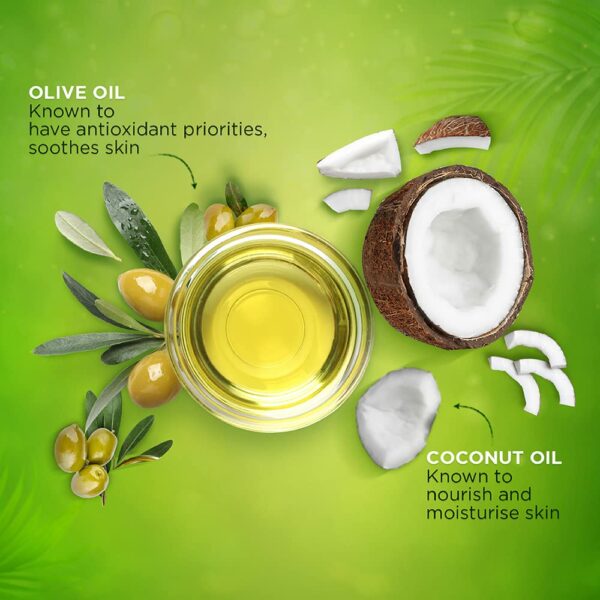 Coconut & Olive Oil Soap for Silky Smooth Skin, 4X100g - Image 6