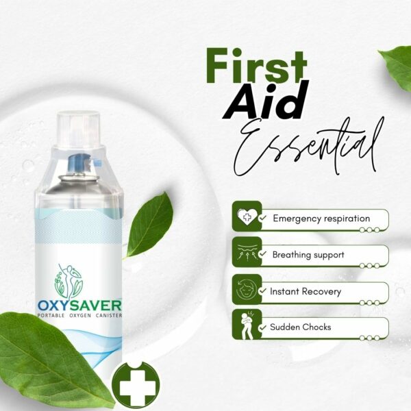 Portable 12L Oxygen Cylinder - 250 Pumps for Emergencies - Image 3