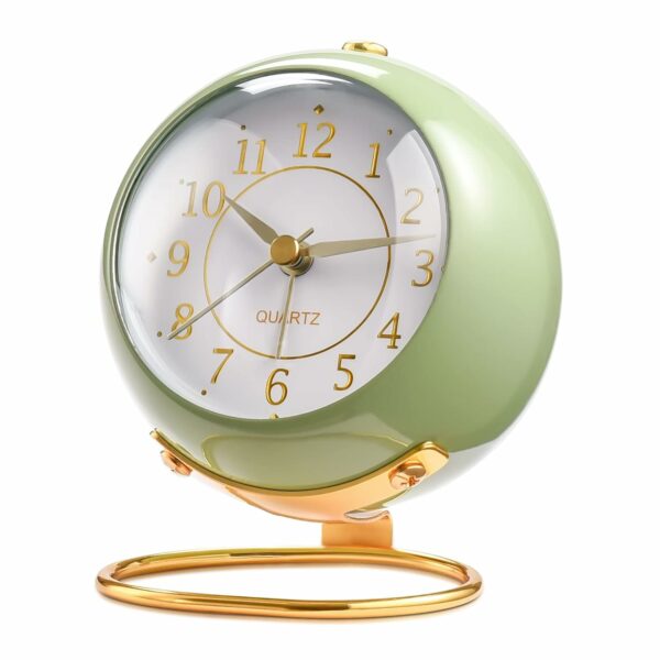 Stylish Battery Operated Silent Alarm Clock with Backlight