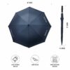 Automatic Golf Umbrella for Men & Women - UV & Rain Protection