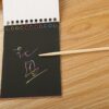 Rainbow Scratch Notebook with Pencil - Educational Toy for Kids