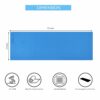 Eco-Friendly 6mm Anti-Slip Yoga Mat with Strap - Blue
