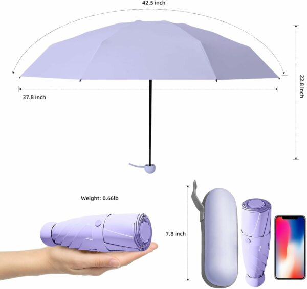 Compact UV Protection Umbrella - Windproof & Waterproof - Image 2