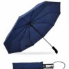 Large Automatic 3-Fold Windproof Umbrella with Travel Cover