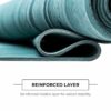 Durable Non-Slip Yoga Mat - Eco-Friendly Natural Rubber for Home Fitness