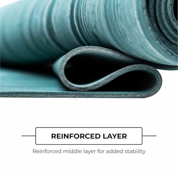 Durable Non-Slip Yoga Mat - Eco-Friendly Natural Rubber for Home Fitness - Image 3