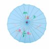 Japanese Traditional Handmade Parasol Umbrella - 33 Inch Light Blue