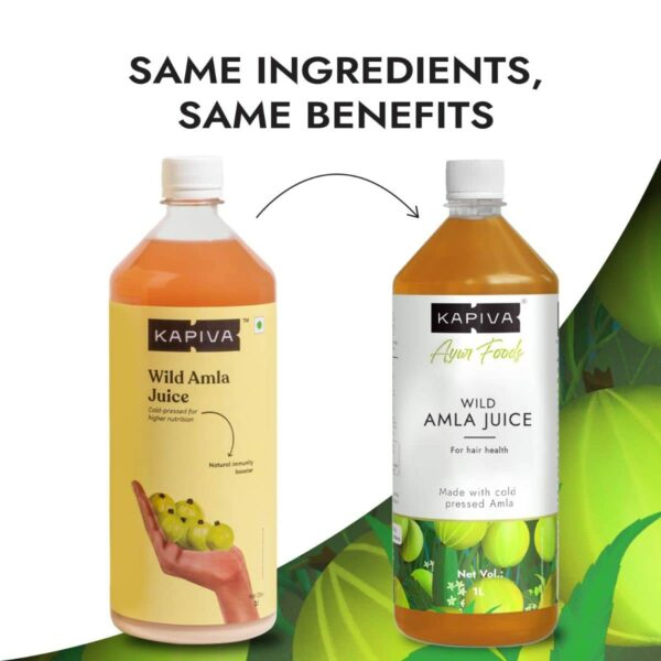 Kapiva Wild Amla Juice 1L - Natural Vitamin C for Hair & Skin - Image 2