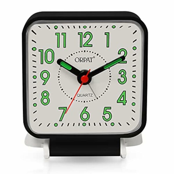 Compact Buzzer Alarm Clock - Loud & Clear Sound, 7X6.5X4 cm