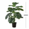 Artificial Monstera Plants - 26 Inch Faux Palm Leaves for Decor