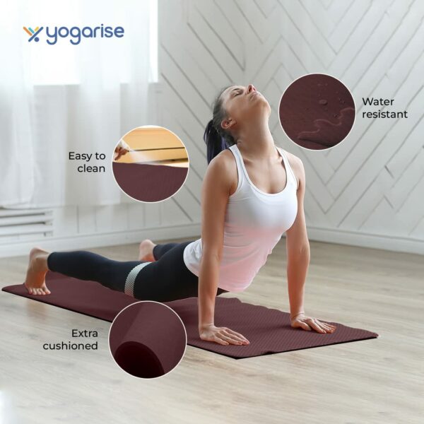 6mm Anti-Skid Yoga Mat with Carry Bag & Strap - Eco-Friendly & Water-Resistant - Image 6