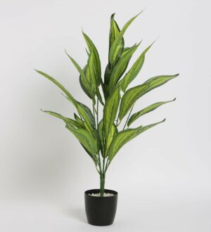 70 Cm Tall Faux Cast-Iron Plant Tree in Pot with Moss